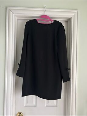Sachin + Babi Black Long-Sleeve Shift Dress
